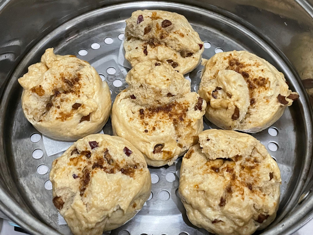 妥妥的红糖开花馒头