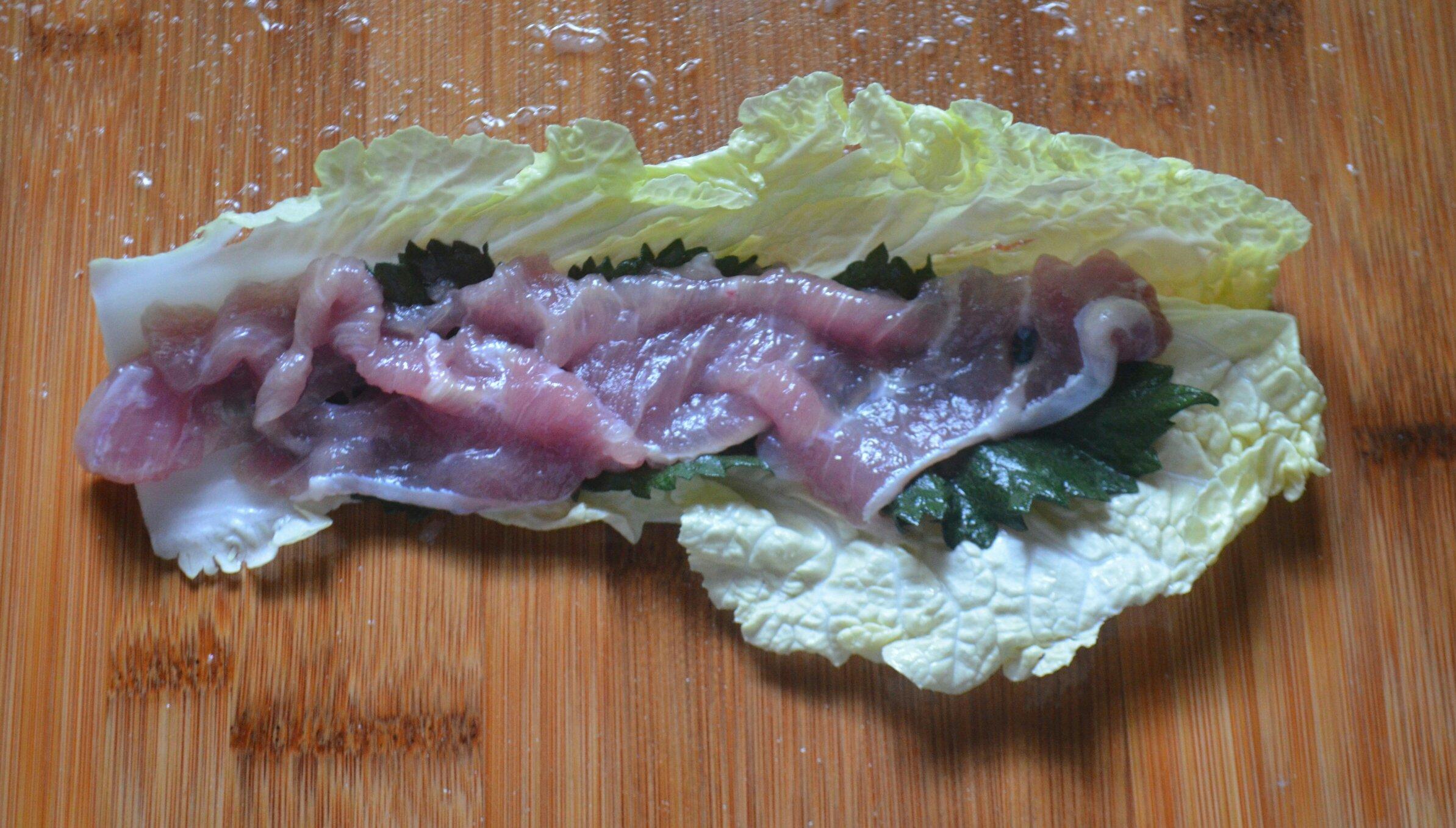 猪肉白菜千层锅的做法 步骤5