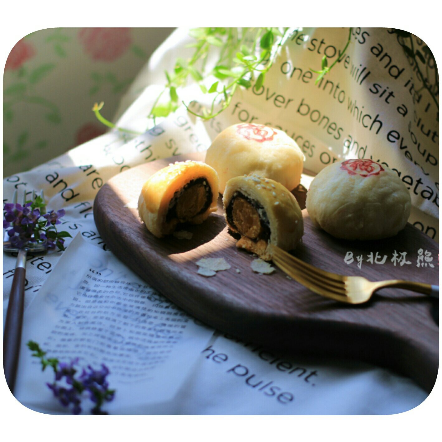 蛋黄酥：抹茶酥：（奶黄味）