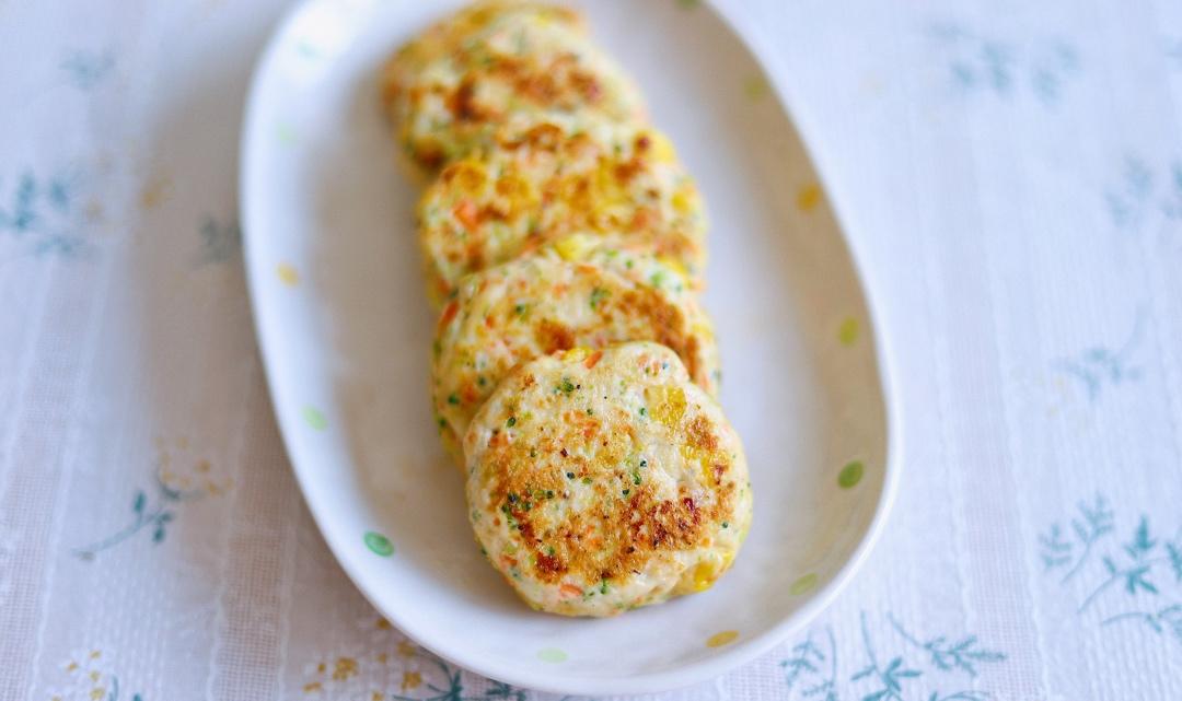 减肥餐低脂鸡胸肉饼