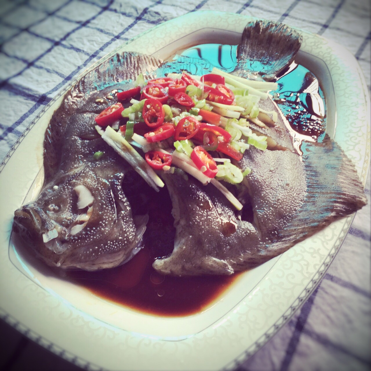 清蒸多宝鱼
