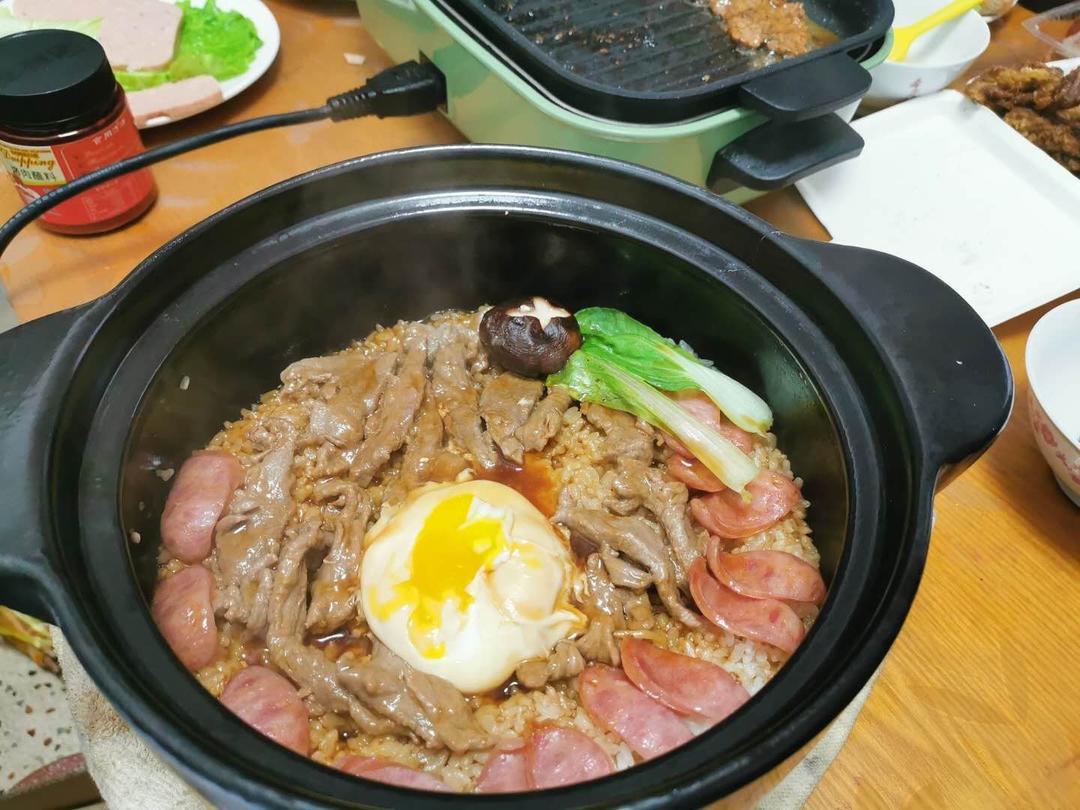 【电饭煲腊肠煲仔饭】