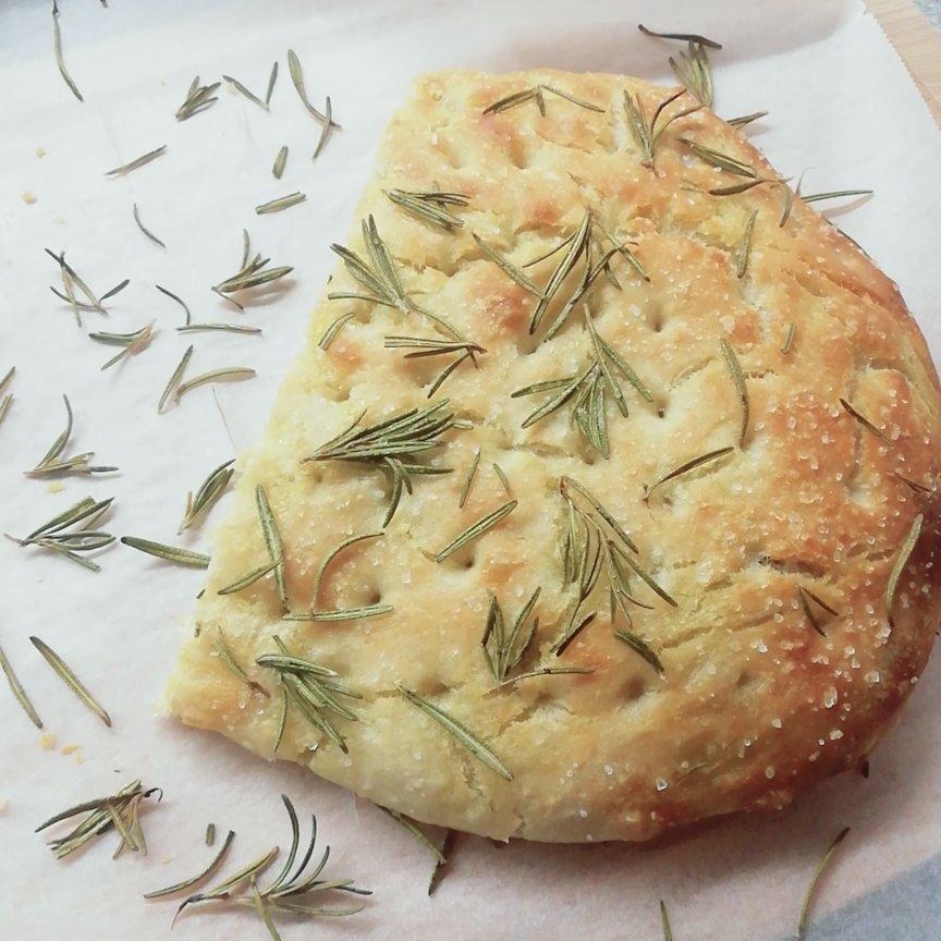 免揉面包-迷迭香佛卡夏🍕Rosemary Focaccia