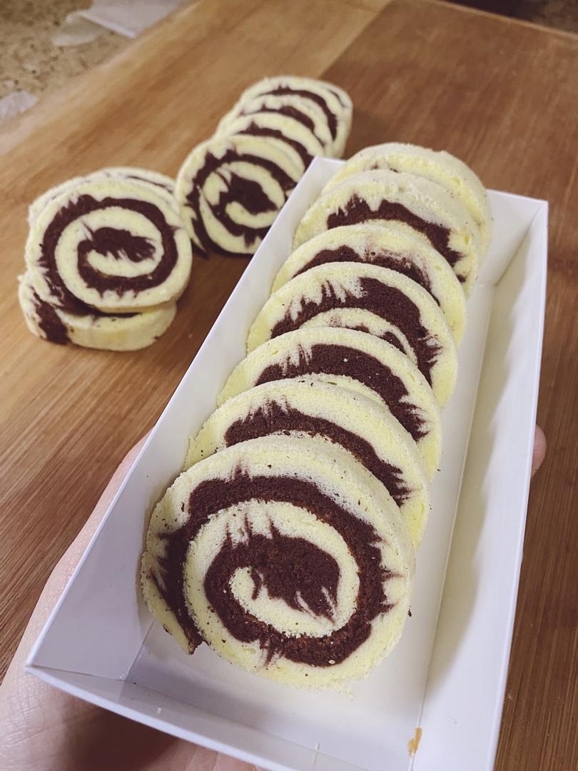 可可旋风蛋糕卷（视频）