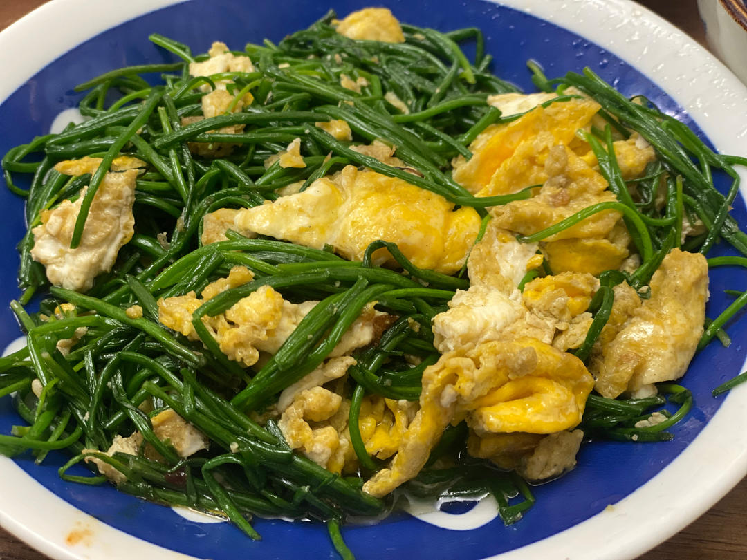 我炒了一盘世上最昂贵的葱：沙葱炒鸡蛋