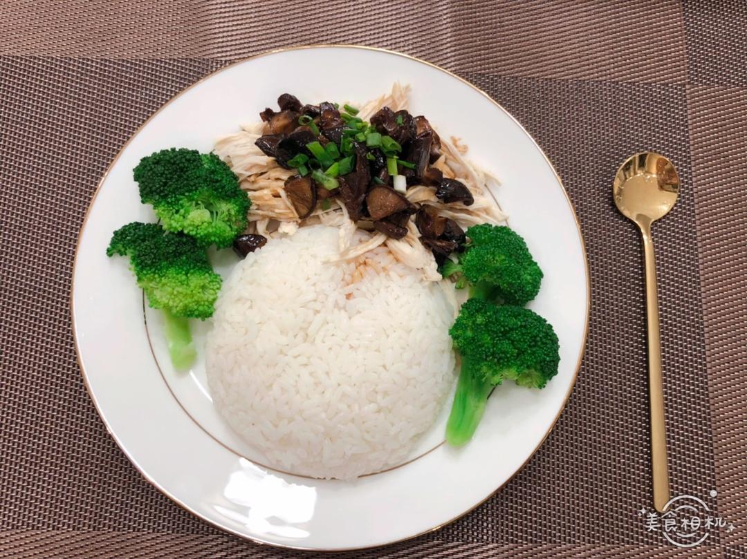 鸡胸肉料理-葱油鸡丝饭