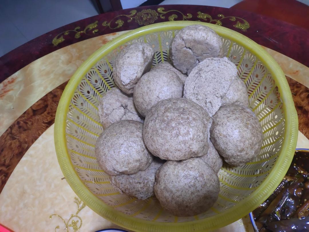 减脂粗粮主食：全麦馒头（黑小麦）
