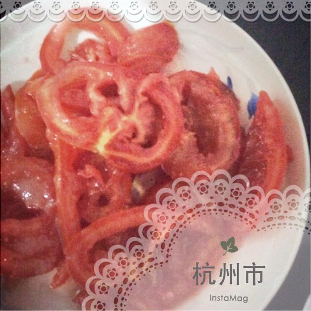 腌制西红柿（减肥呦）的做法