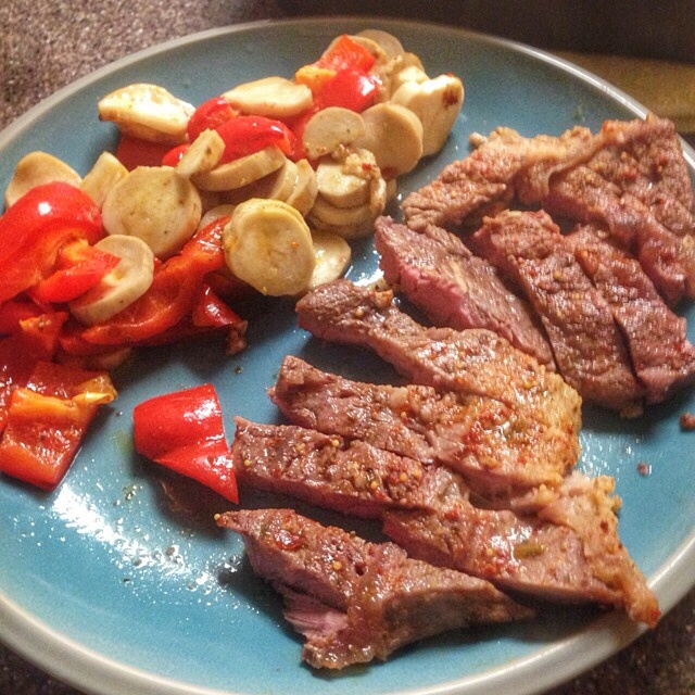 红烧肉小王子做的锡纸蜜汁烤牛排