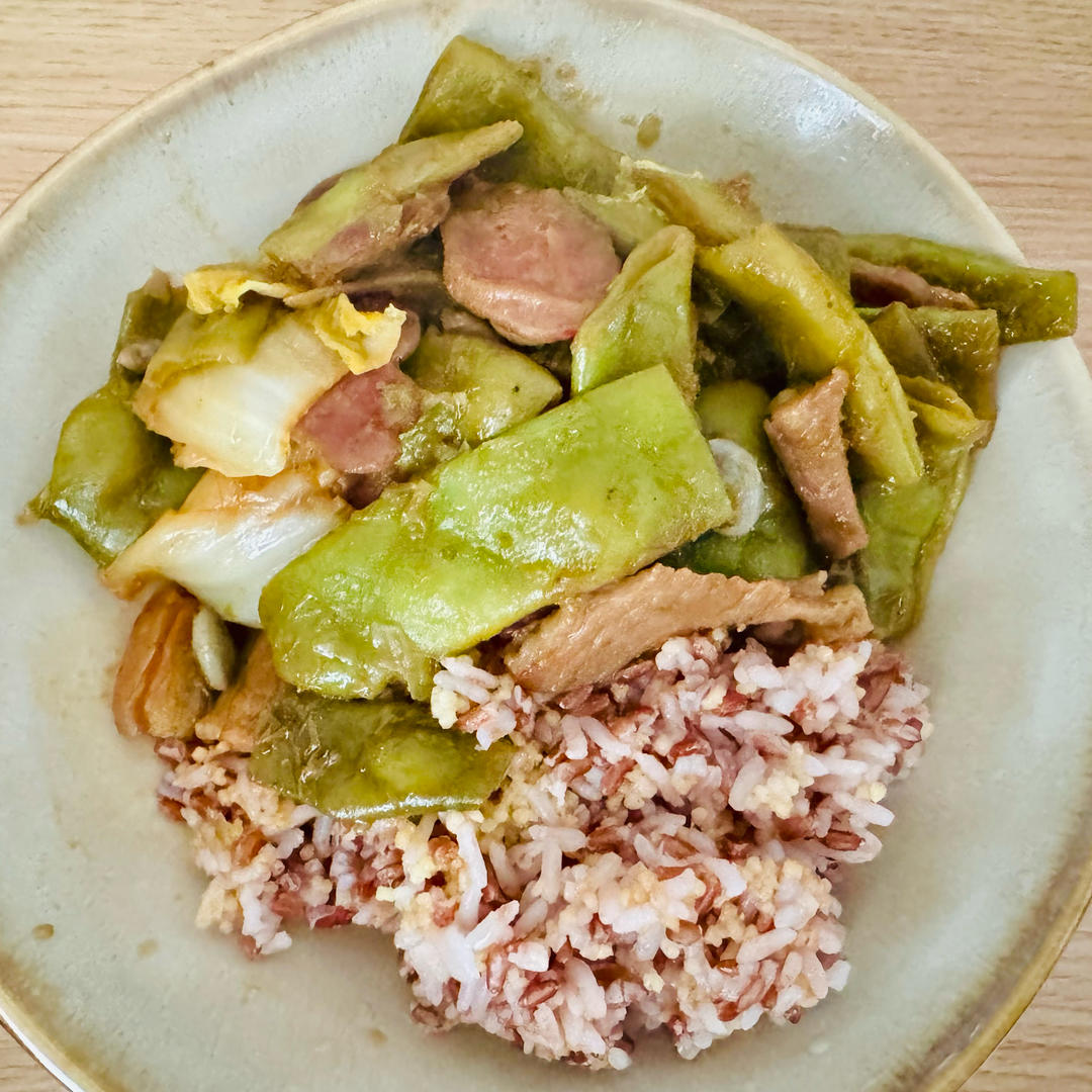 东北油豆角炖肉