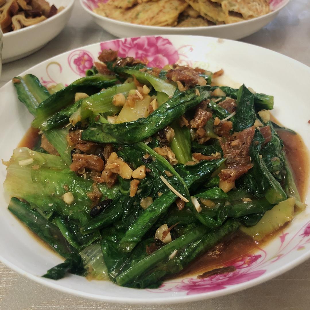 豆豉鲮鱼油麦菜