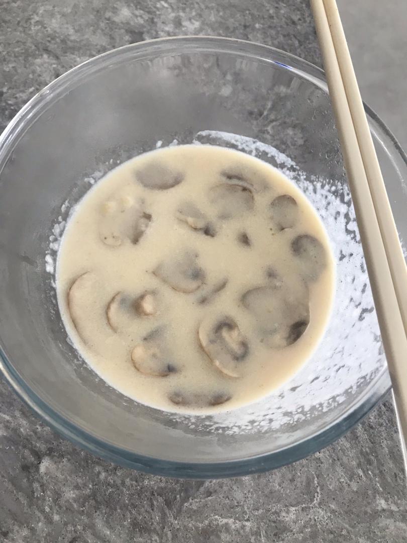 奶油蘑菇汤 一人份牛奶版