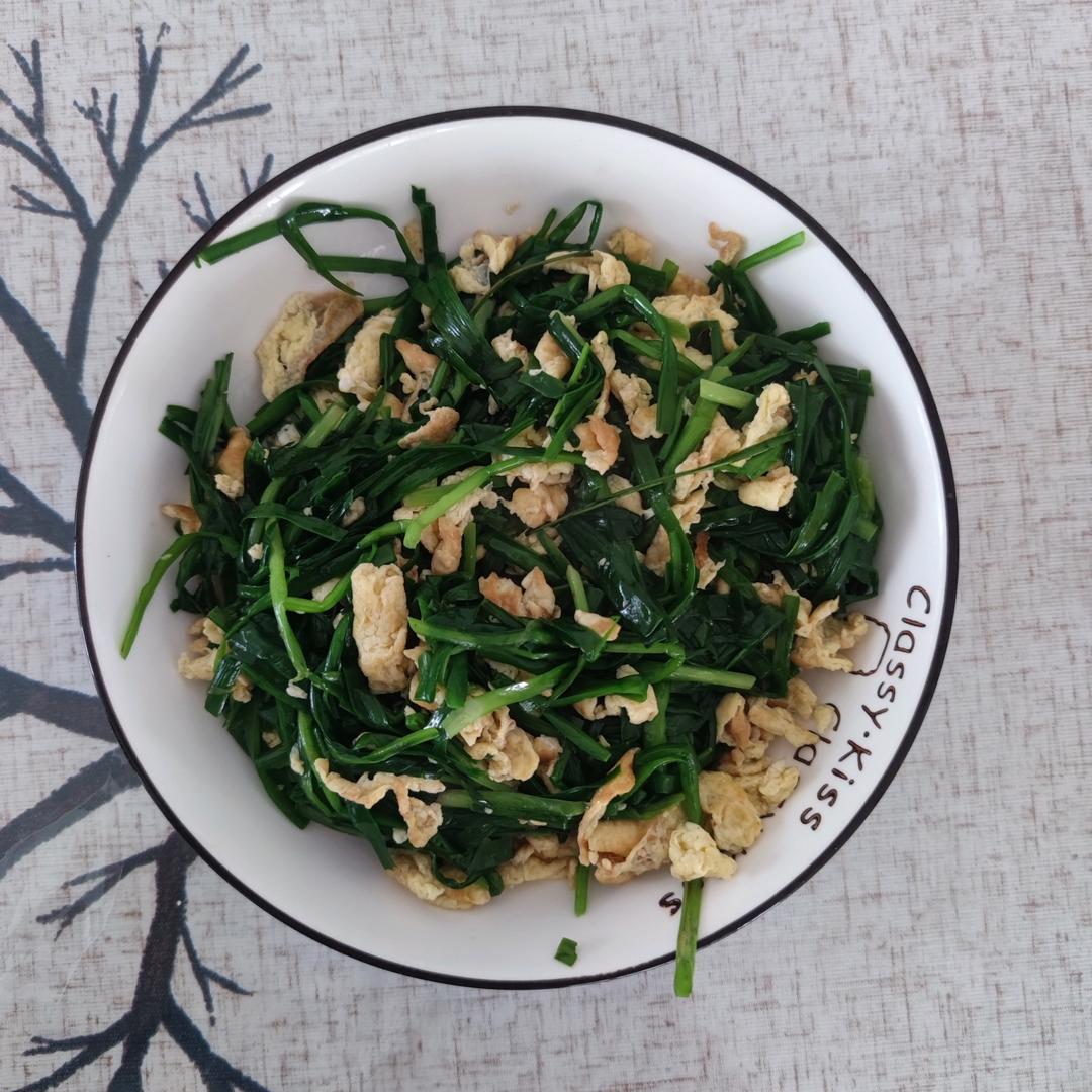 韭菜炒鸡蛋——三分钟快手下饭菜 掌握火候的秘诀