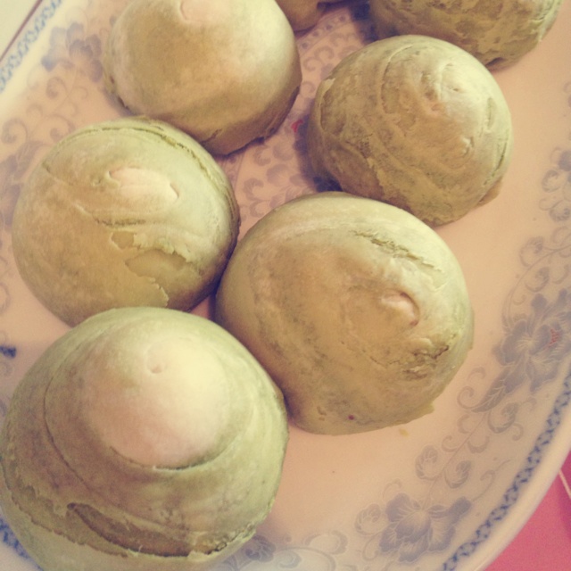 抹茶豆沙酥