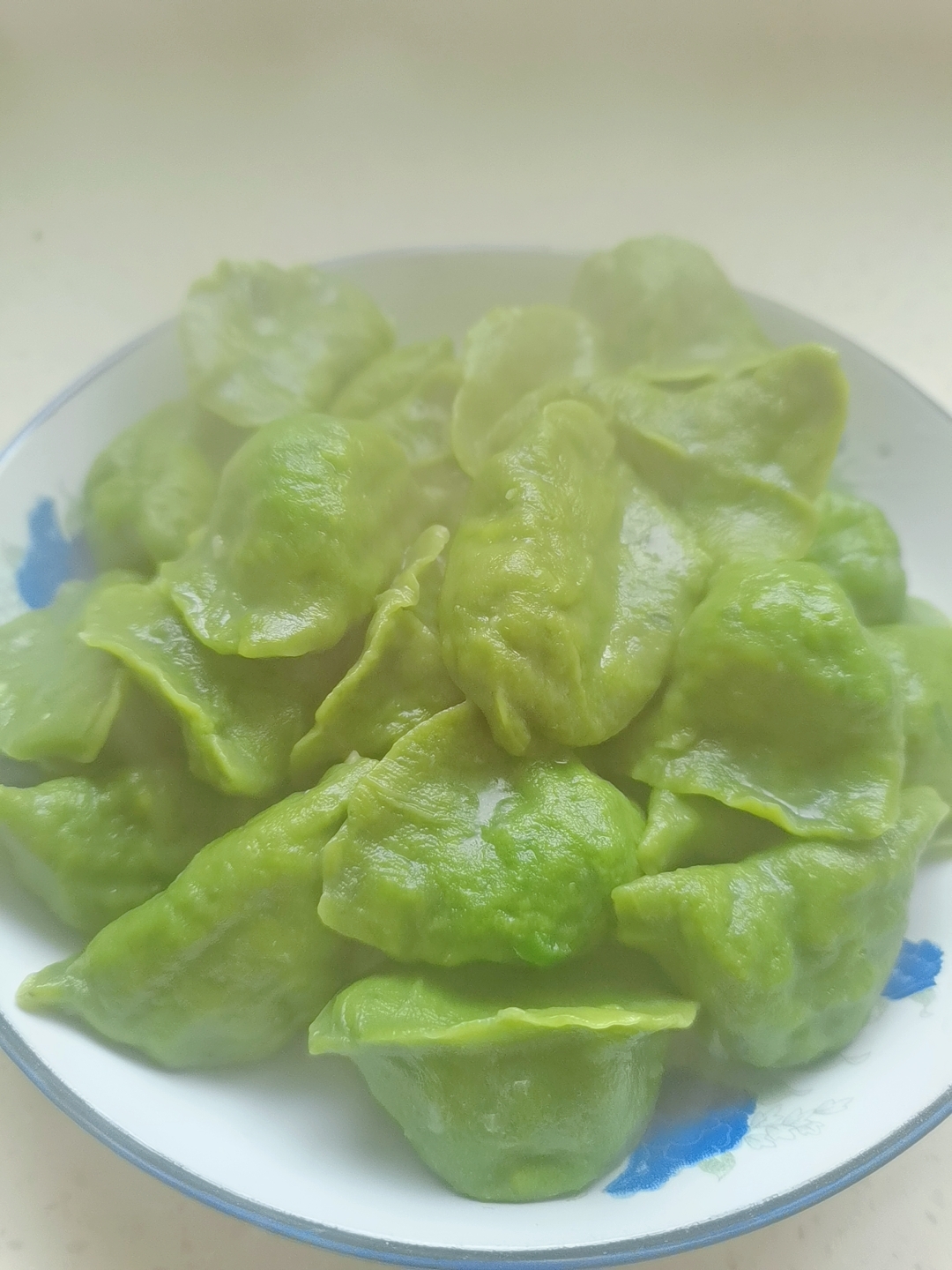 绿色素饺子的做法