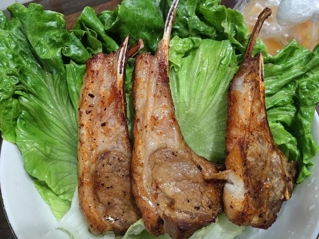 超简单 空气炸锅烤羊排