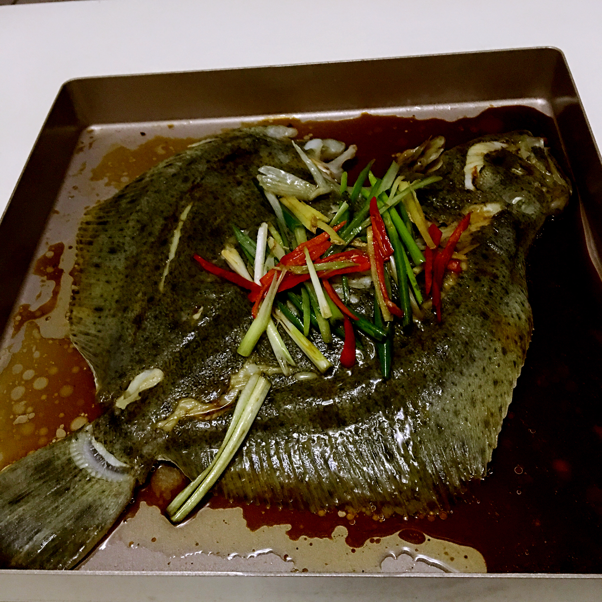 清蒸多宝鱼