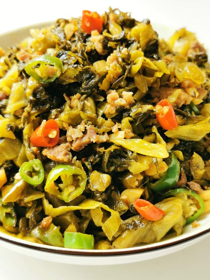 下饭菜—酸菜炒肉沫的做法
