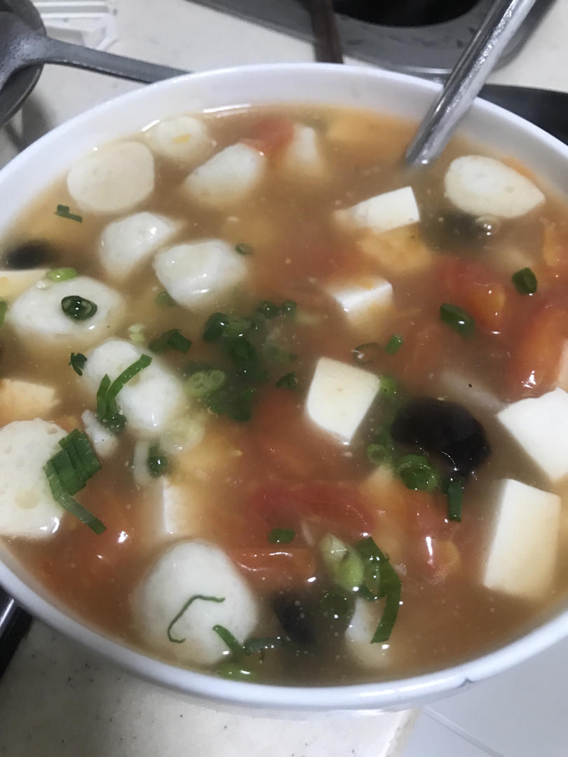 番茄鱼丸豆腐汤