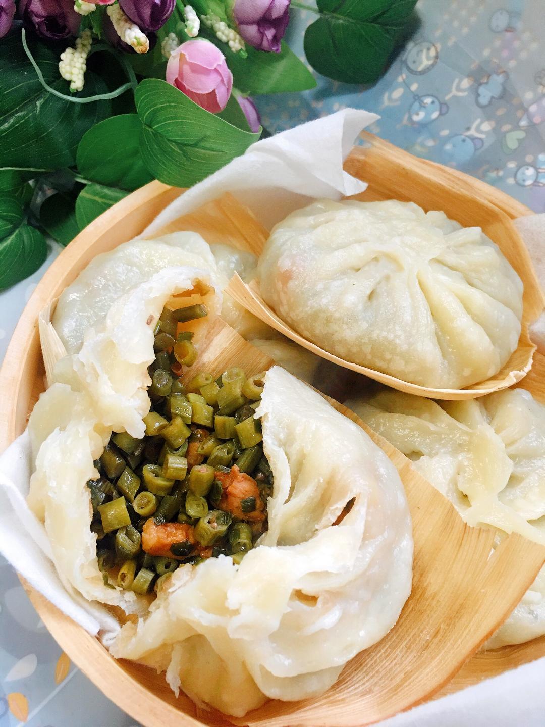 豇豆烫面蒸包(柔软筋道不破皮)的做法