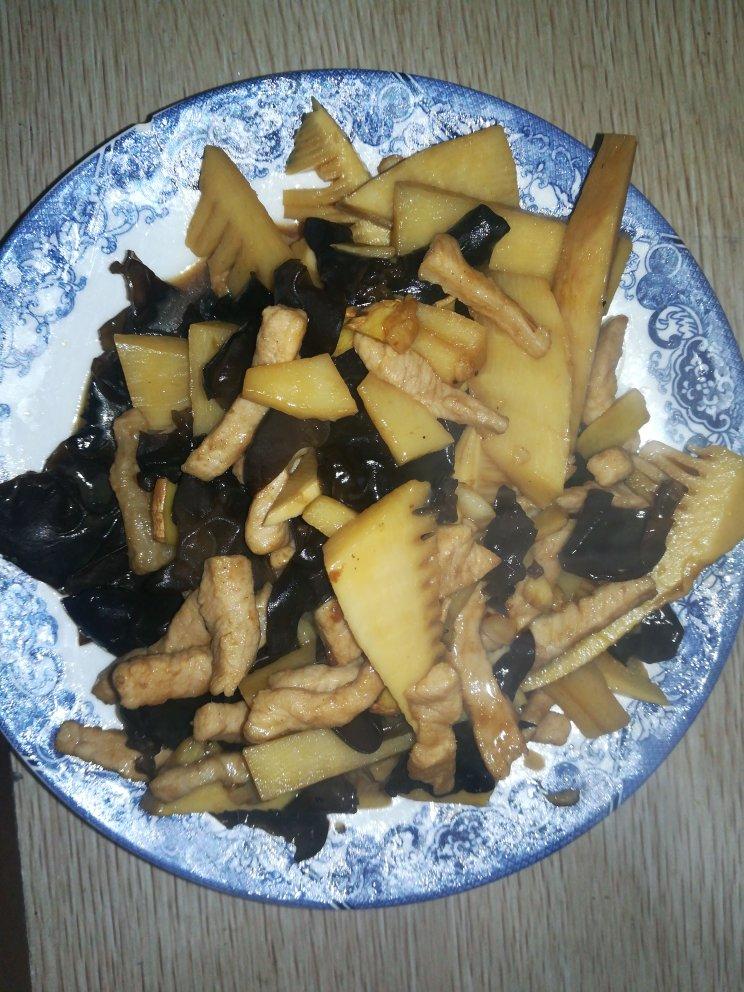 冬笋炒肉丝