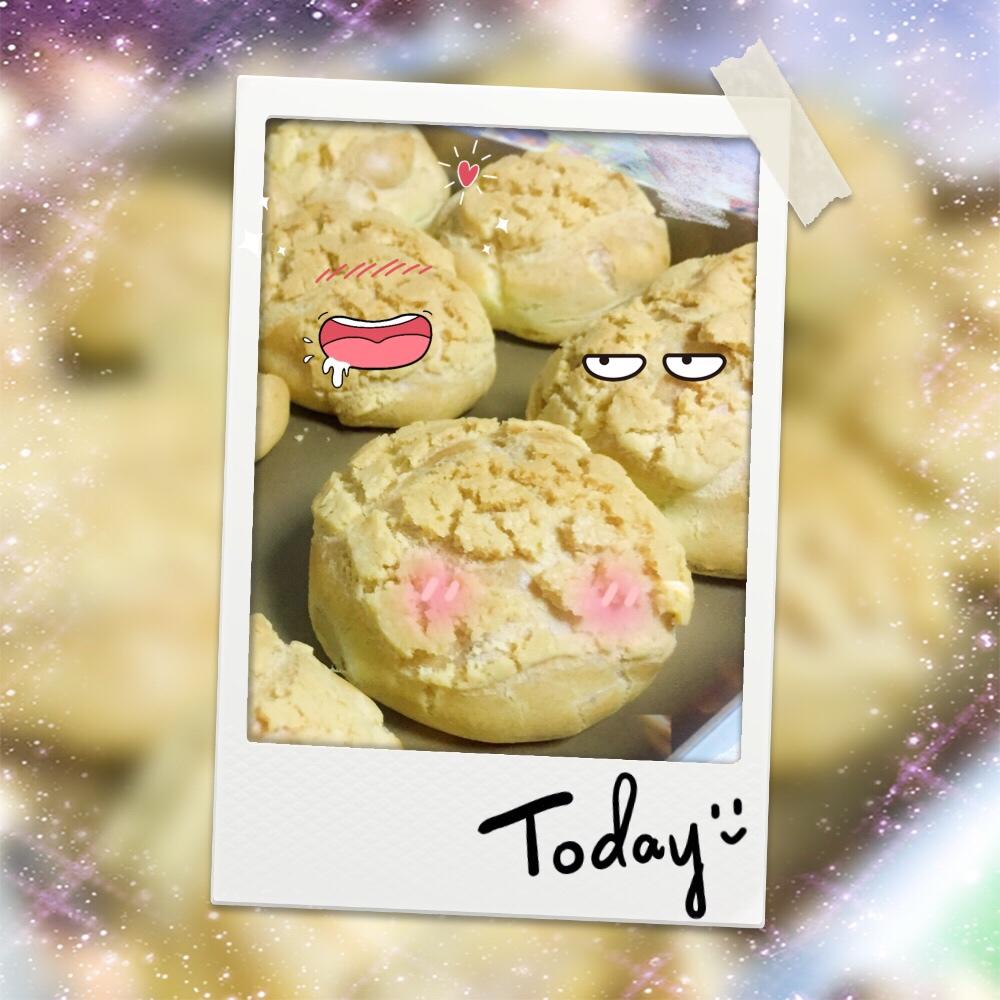 酥皮奶油泡芙--#皮黑森林#