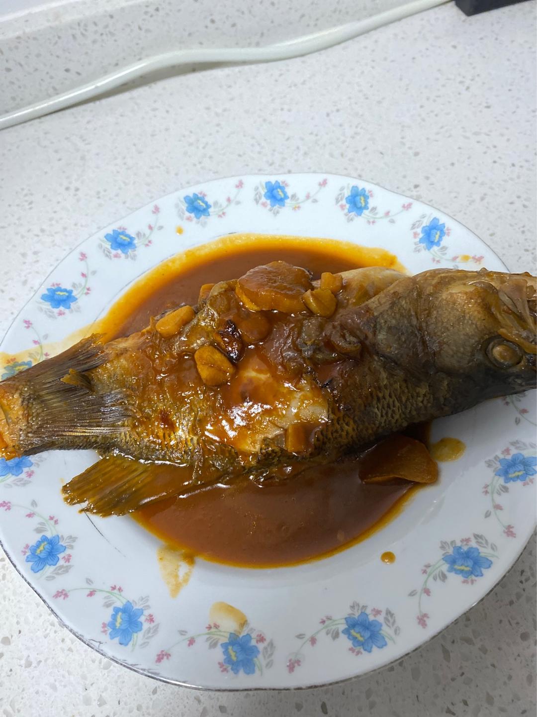 茄汁烧鲈鱼