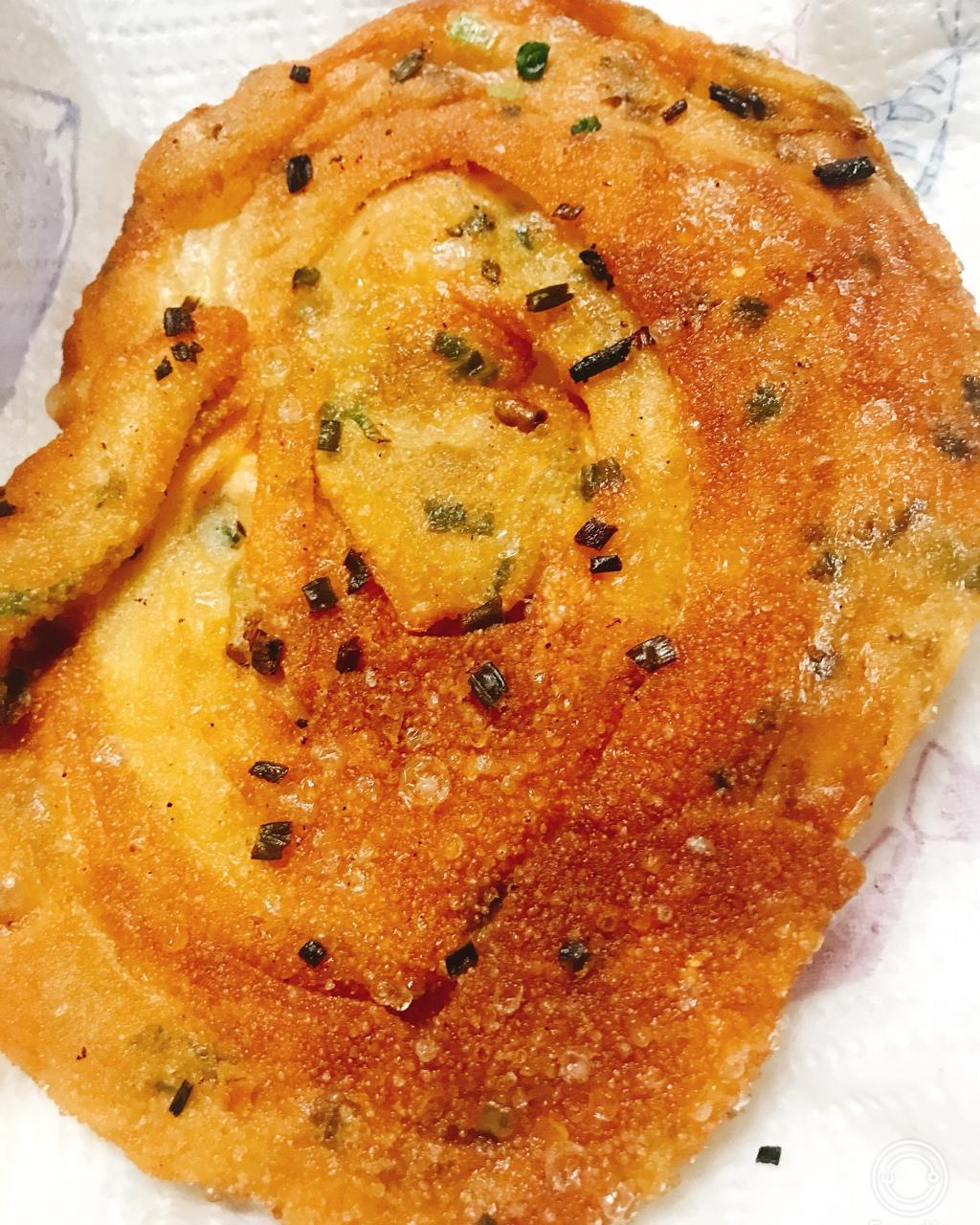 饺子皮葱油饼