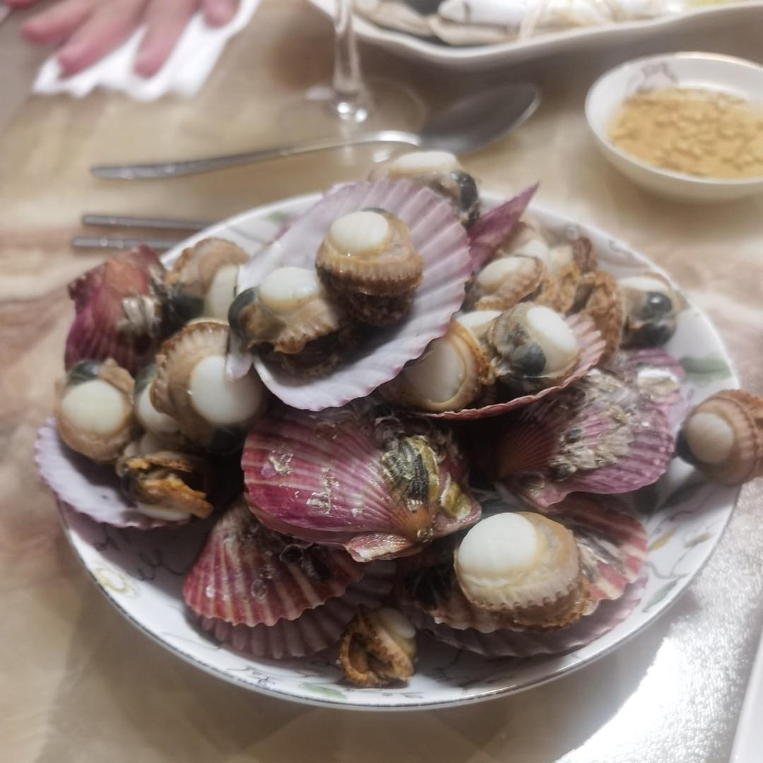 清蒸扇贝（海鲜大餐直播菜单）