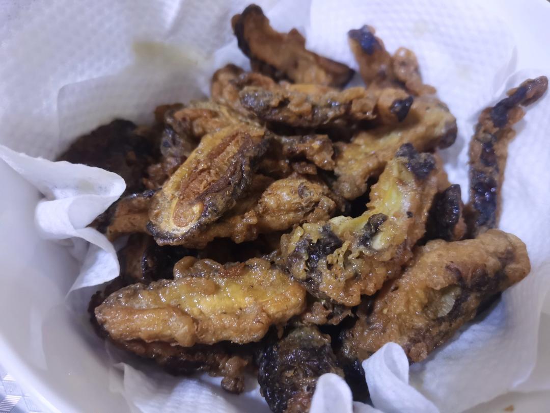 堪比烧烤的炸香菇