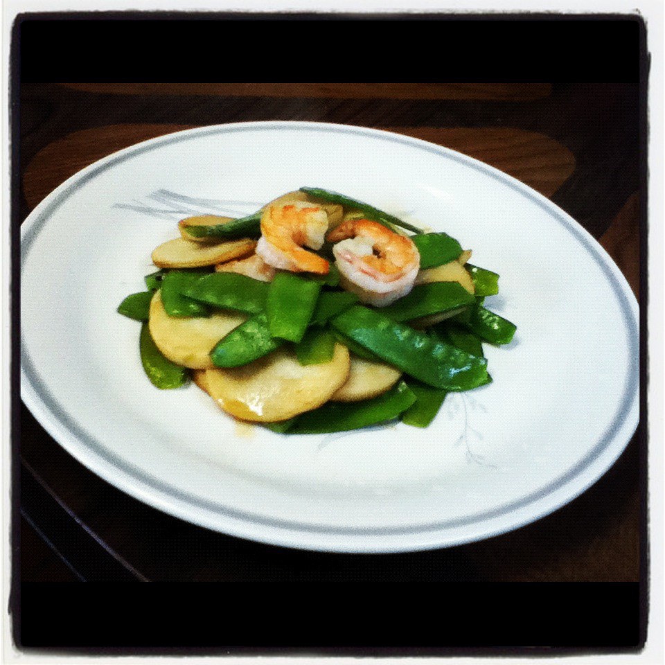 杏鲍菇炒荷兰豆