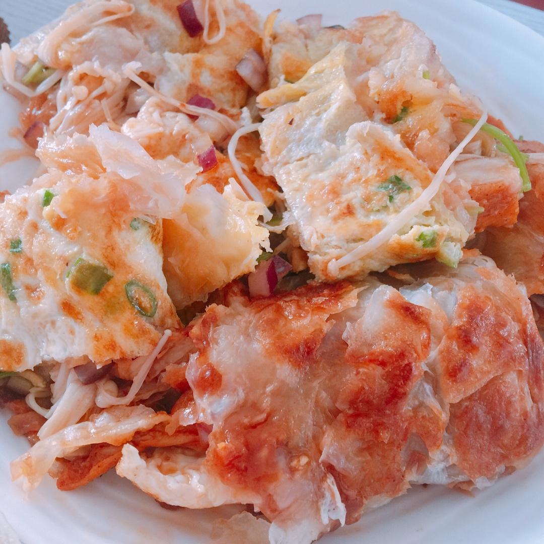 超级美味的东北烤冷面➕自制万能酱料【酱料是关键】