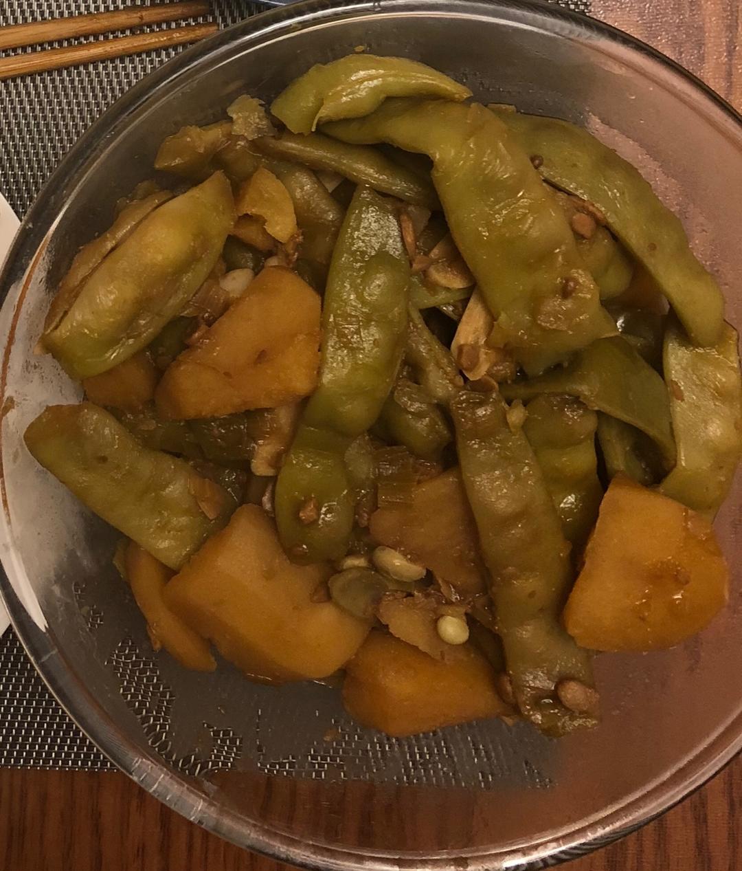 土豆炖豆角