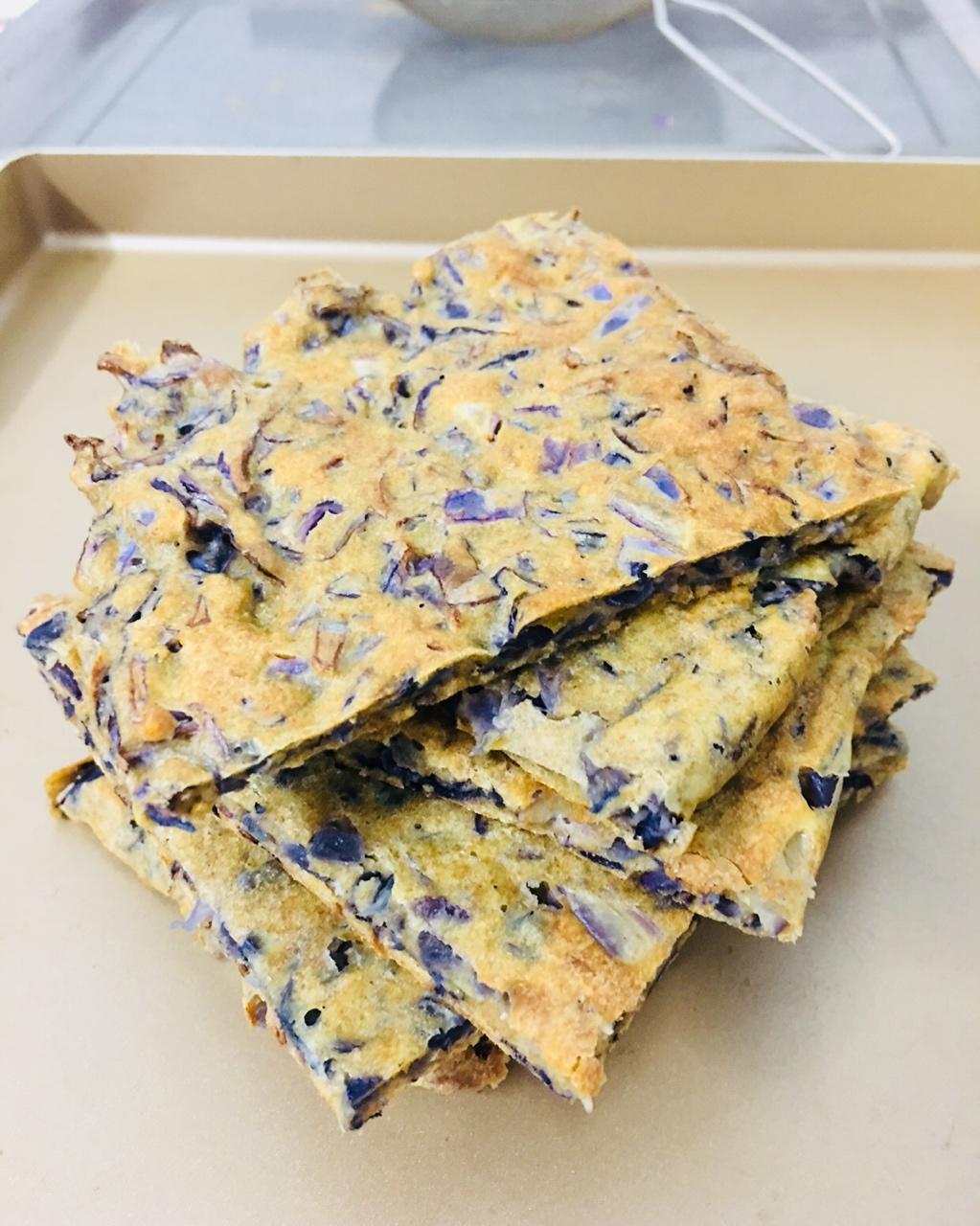 无油低卡的全麦紫甘蓝饼