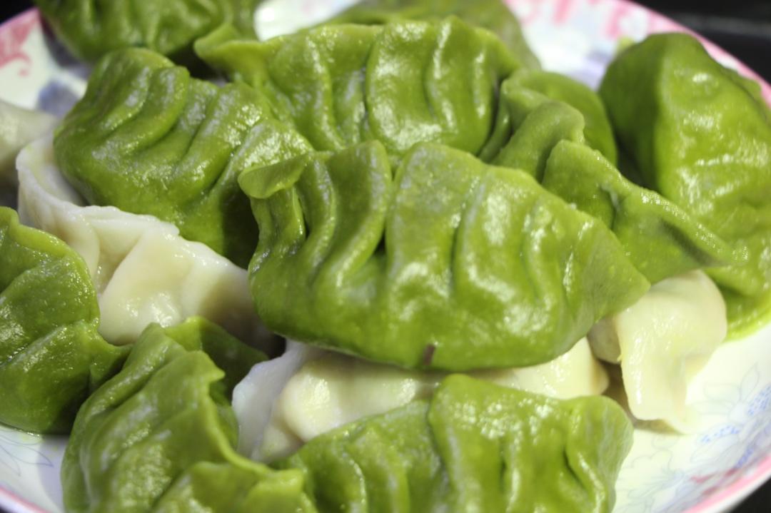 菠菜汁水饺