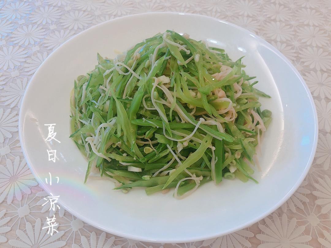 荷兰豆拌金针菇