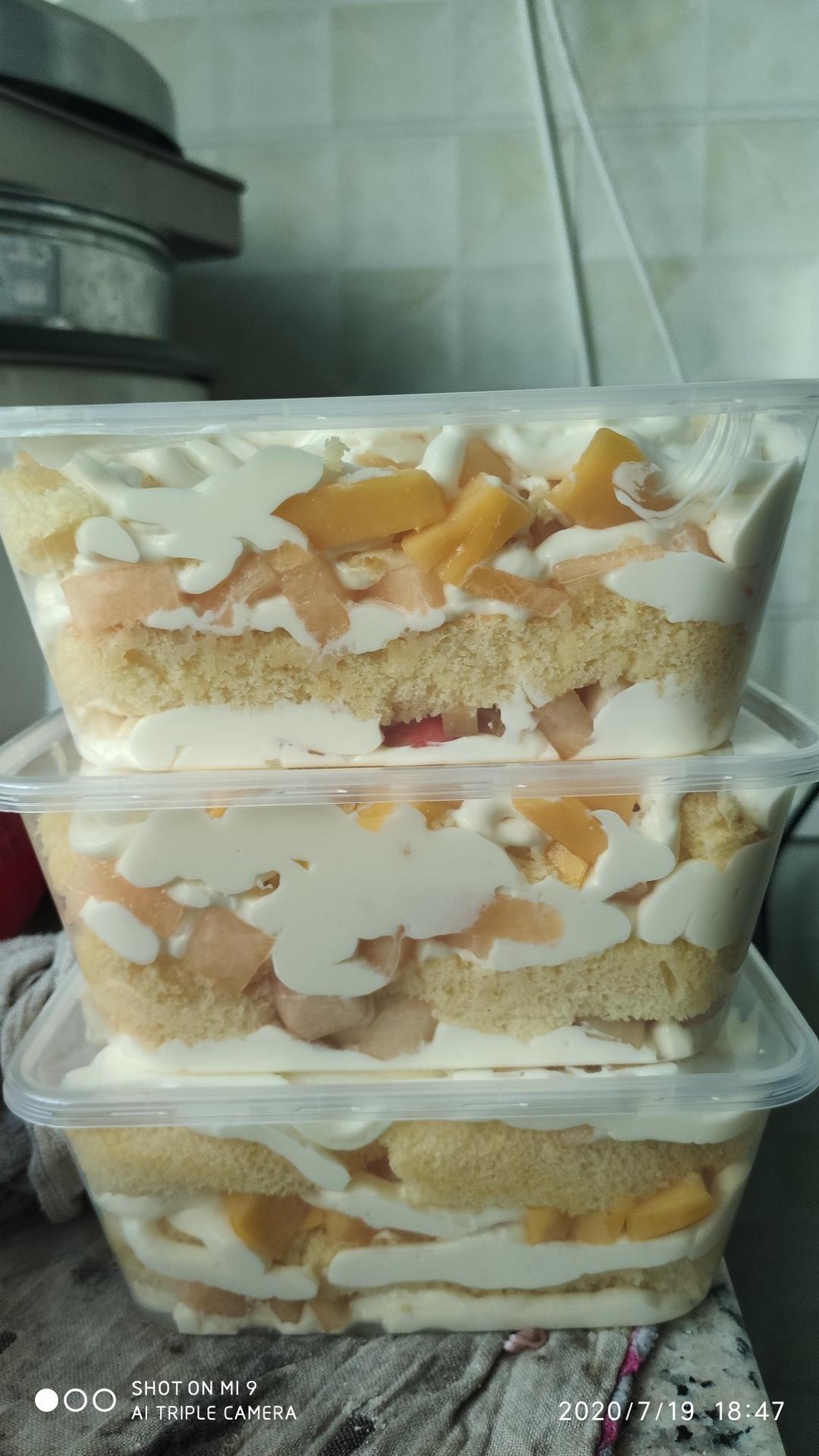 芒果盒子蛋糕