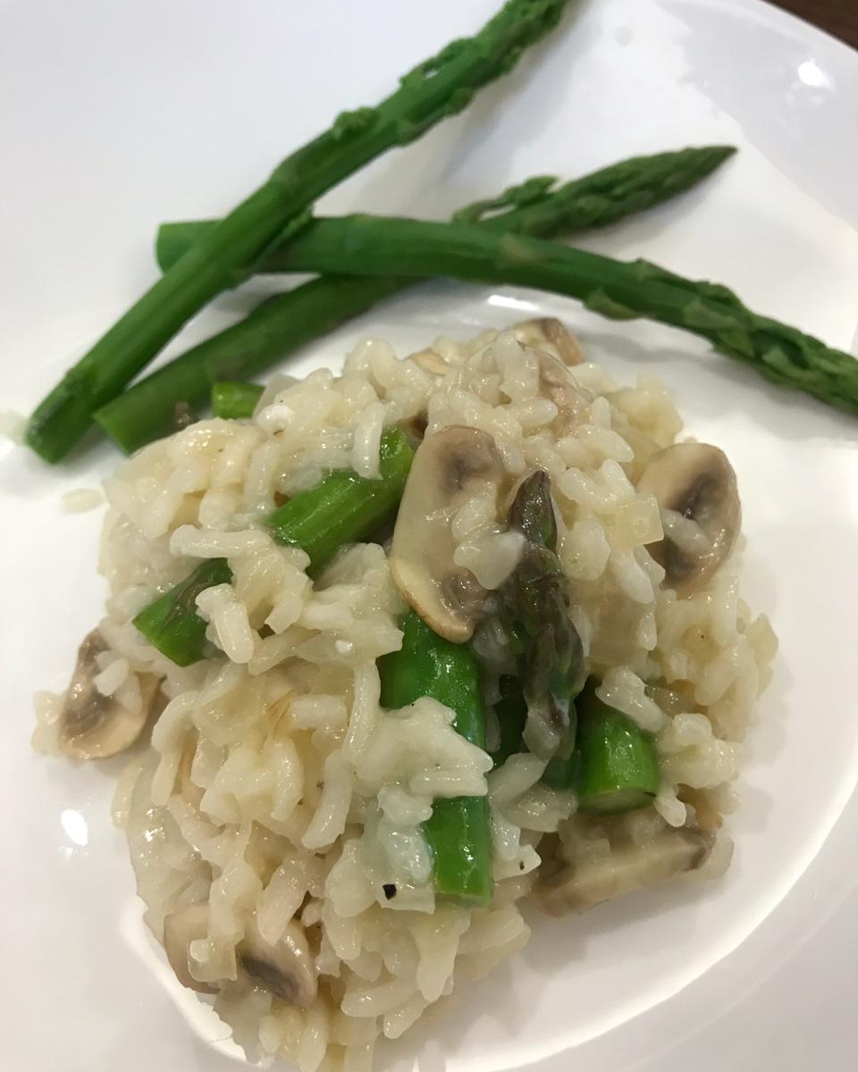 芦笋口蘑意大利饭risotto