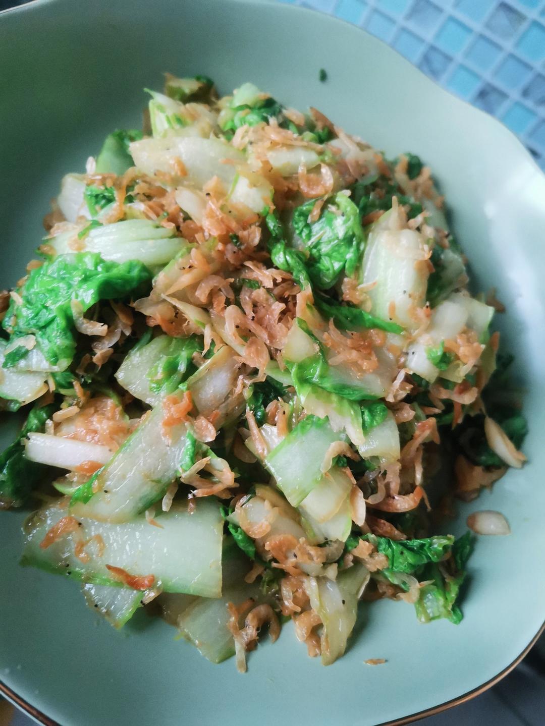 超级好吃的虾皮小白菜
