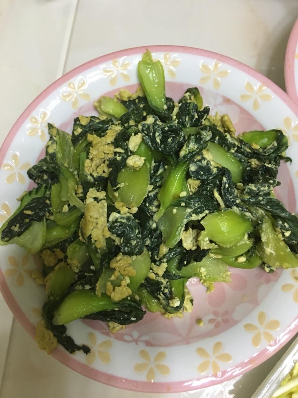 青菜炒鸡蛋