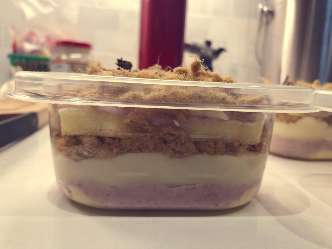 麻薯芋泥盒子蛋糕