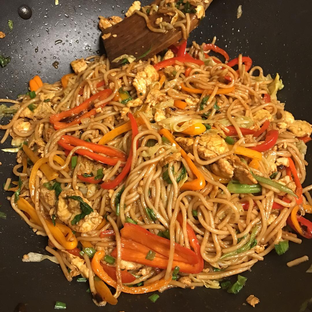 包菜炒面