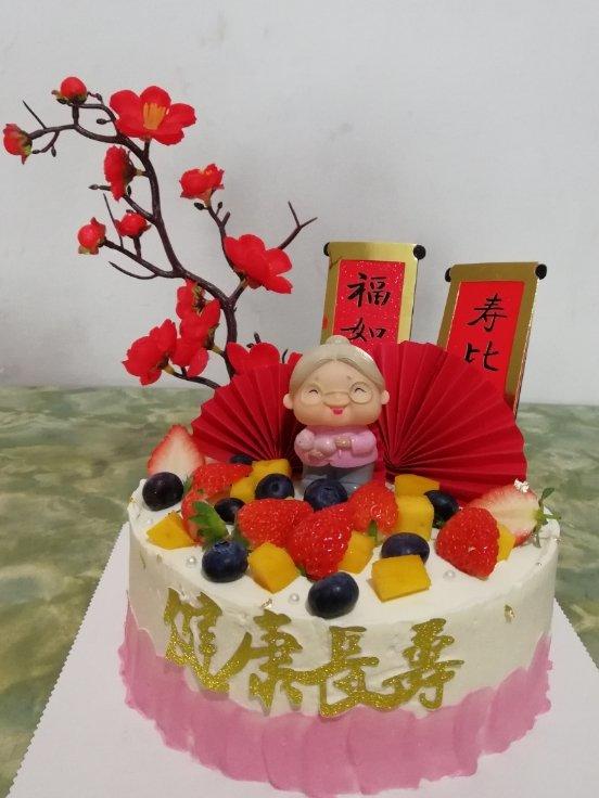 中国风祝寿蛋糕