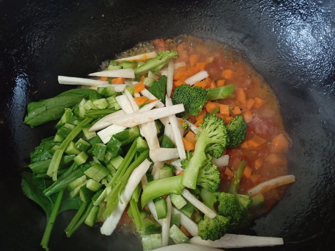 低卡减脂餐——🍅番茄鸡胸肉藜麦烩饭的做法 步骤5