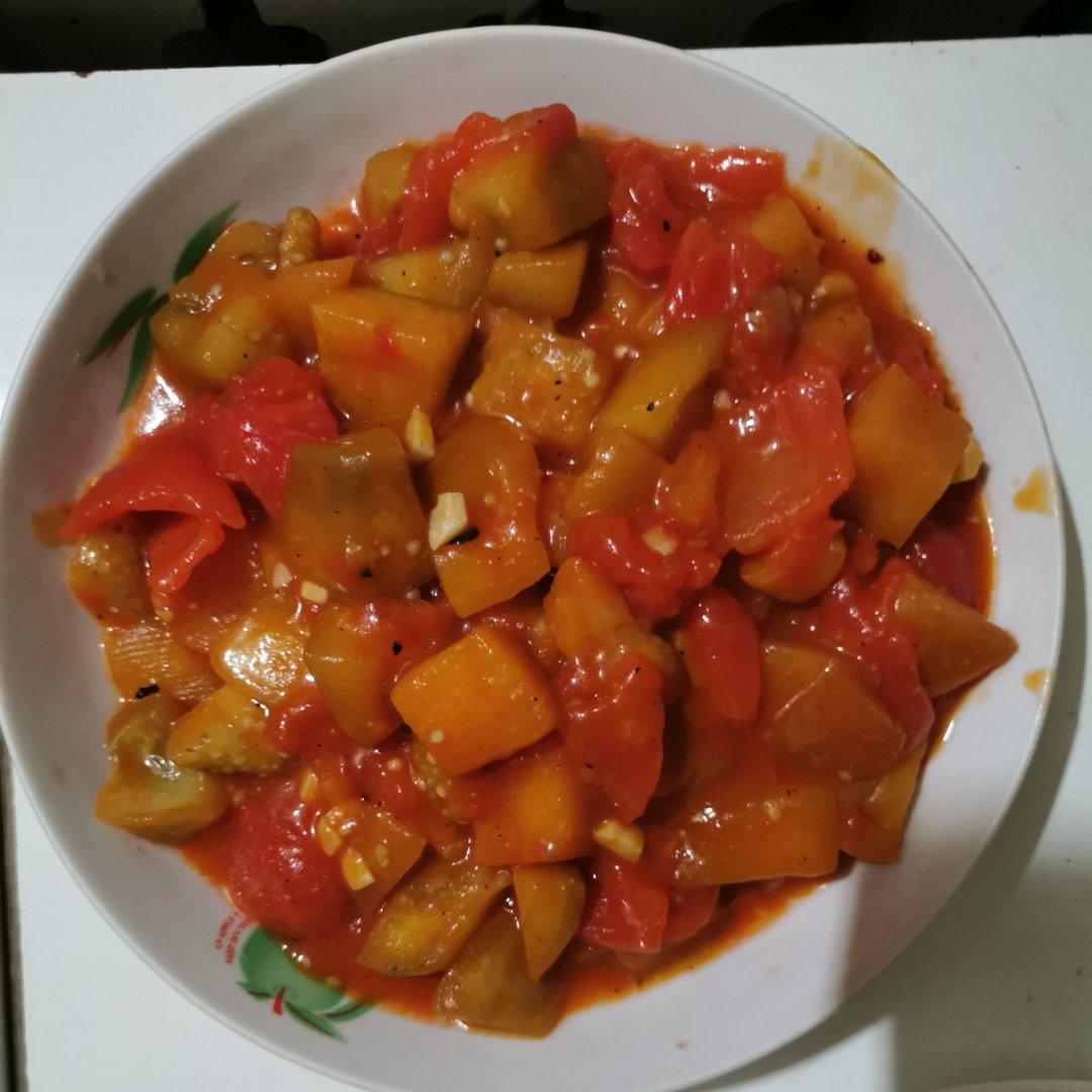 茄子炒西红柿