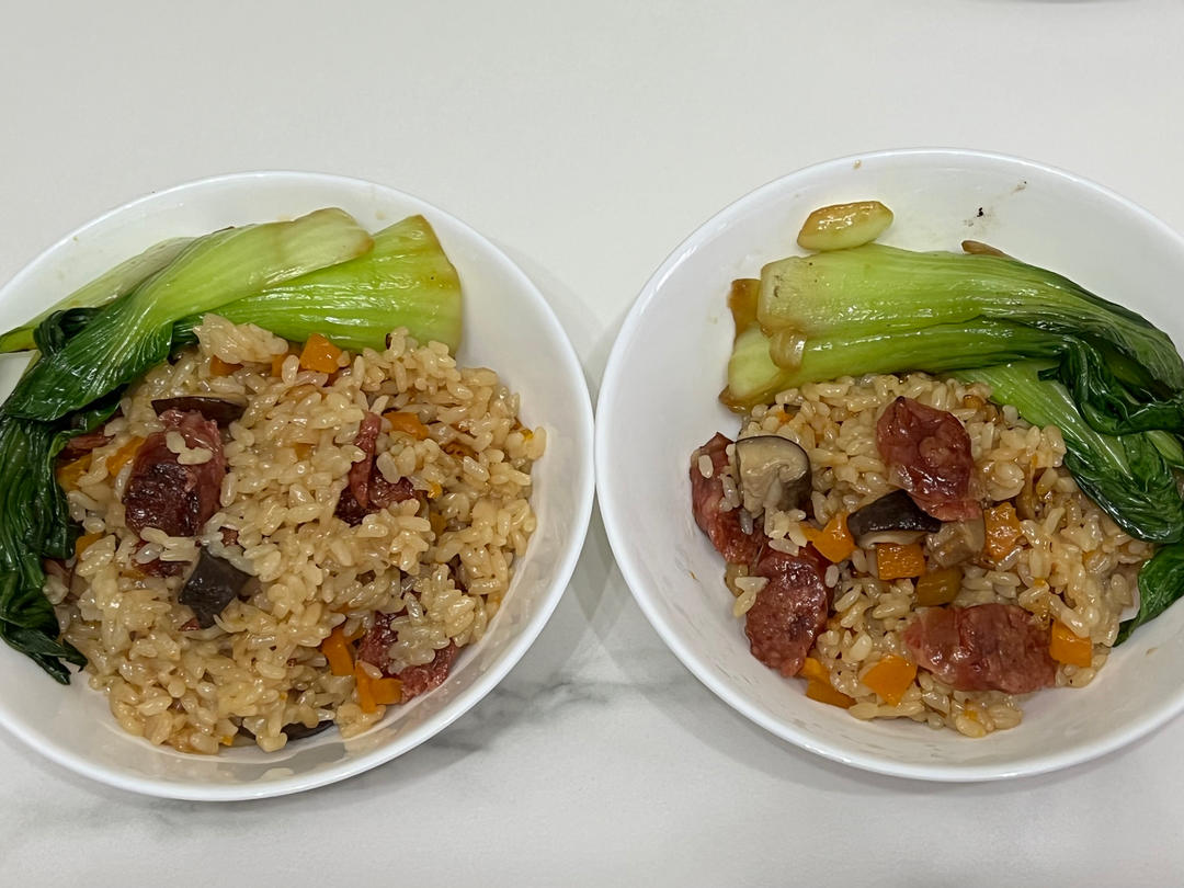 懒人必备～电饭煲腊肠焖饭