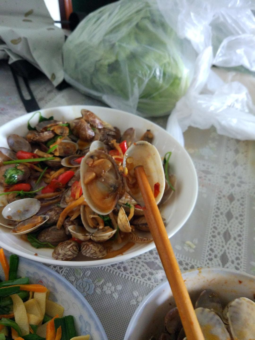 辣炒花甲
