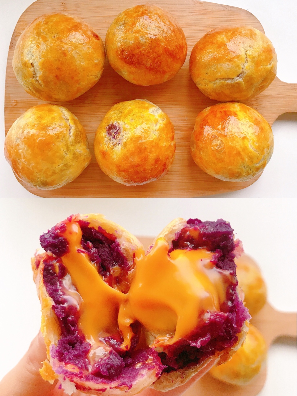 空气炸锅❗一口会爆浆🔥芝士紫薯酥～无需揉面的做法