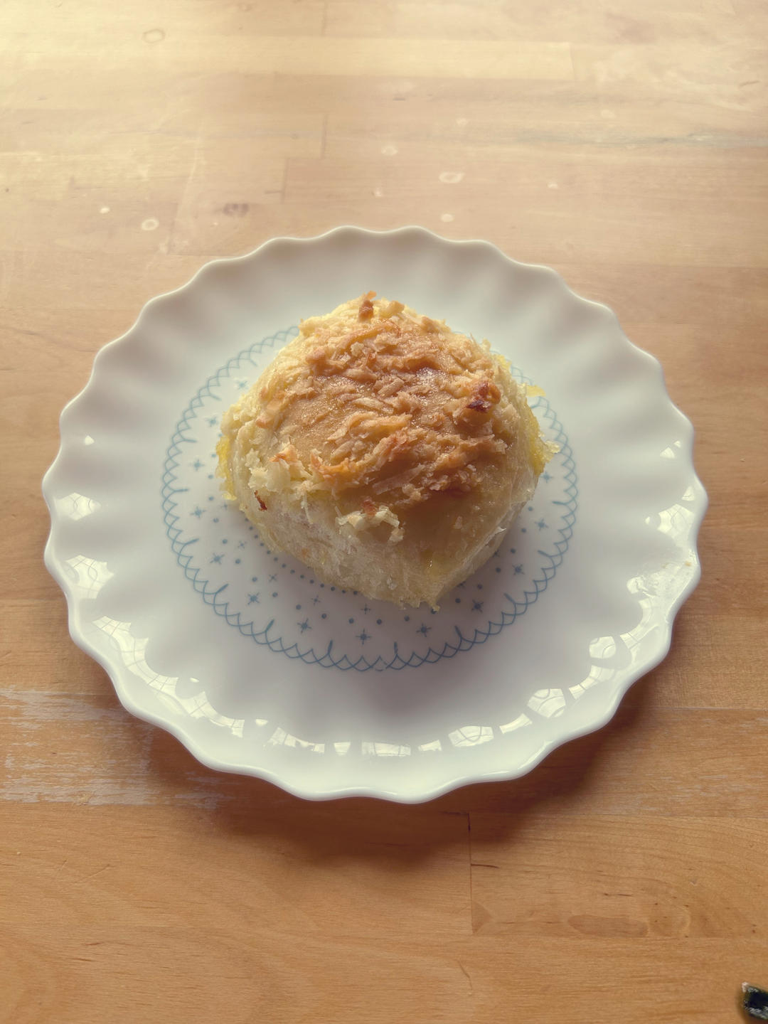 一次发酵同样松软的椰蓉小面包