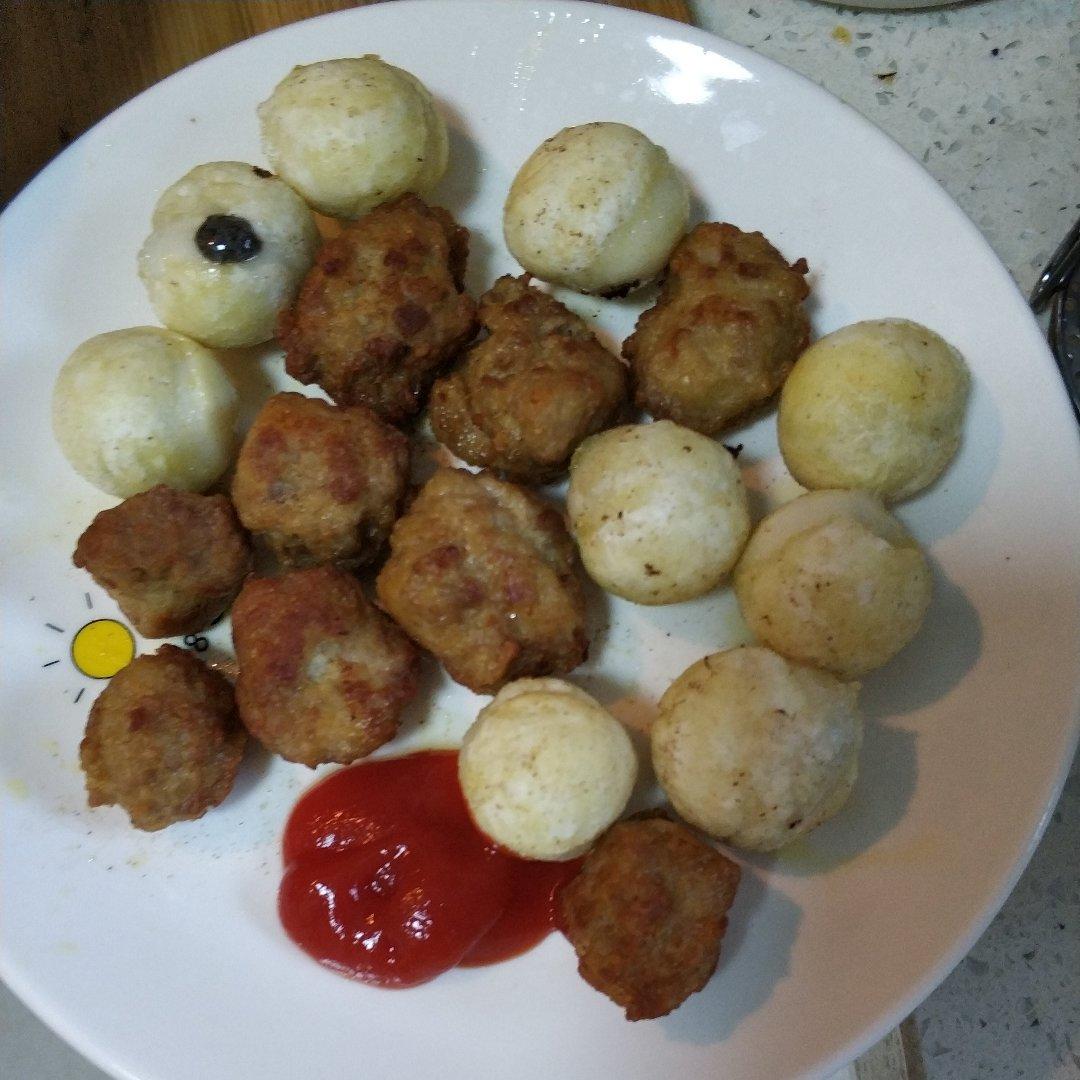 干炸丸子